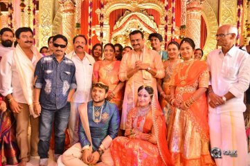 Celebs at Bandla Ganesh Brothers Daughter Ashritha Wedding Photos